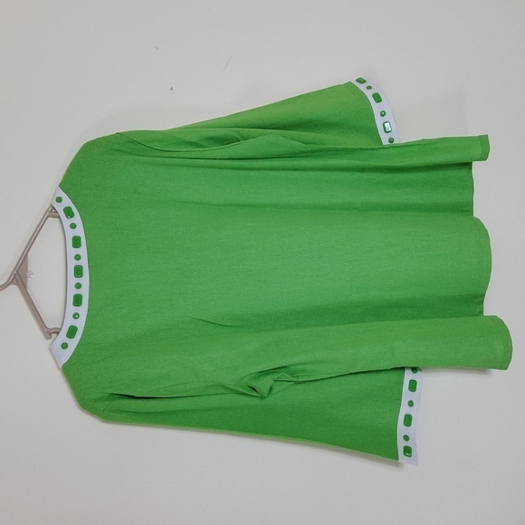 Sherry Taylor Womens Top Size L Linen Blend - Picture 4 of 4